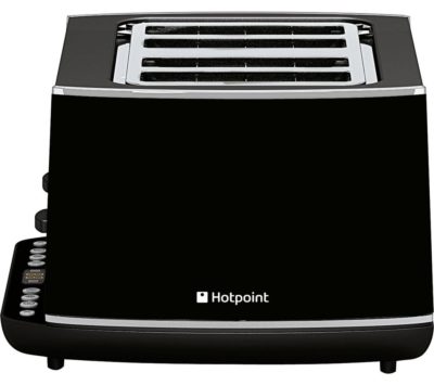 HOTPOINT TT 44E AB0 4-Slice Toaster - Black HOTPOINT TT 44E AB0 4-Slice Toaster - Black